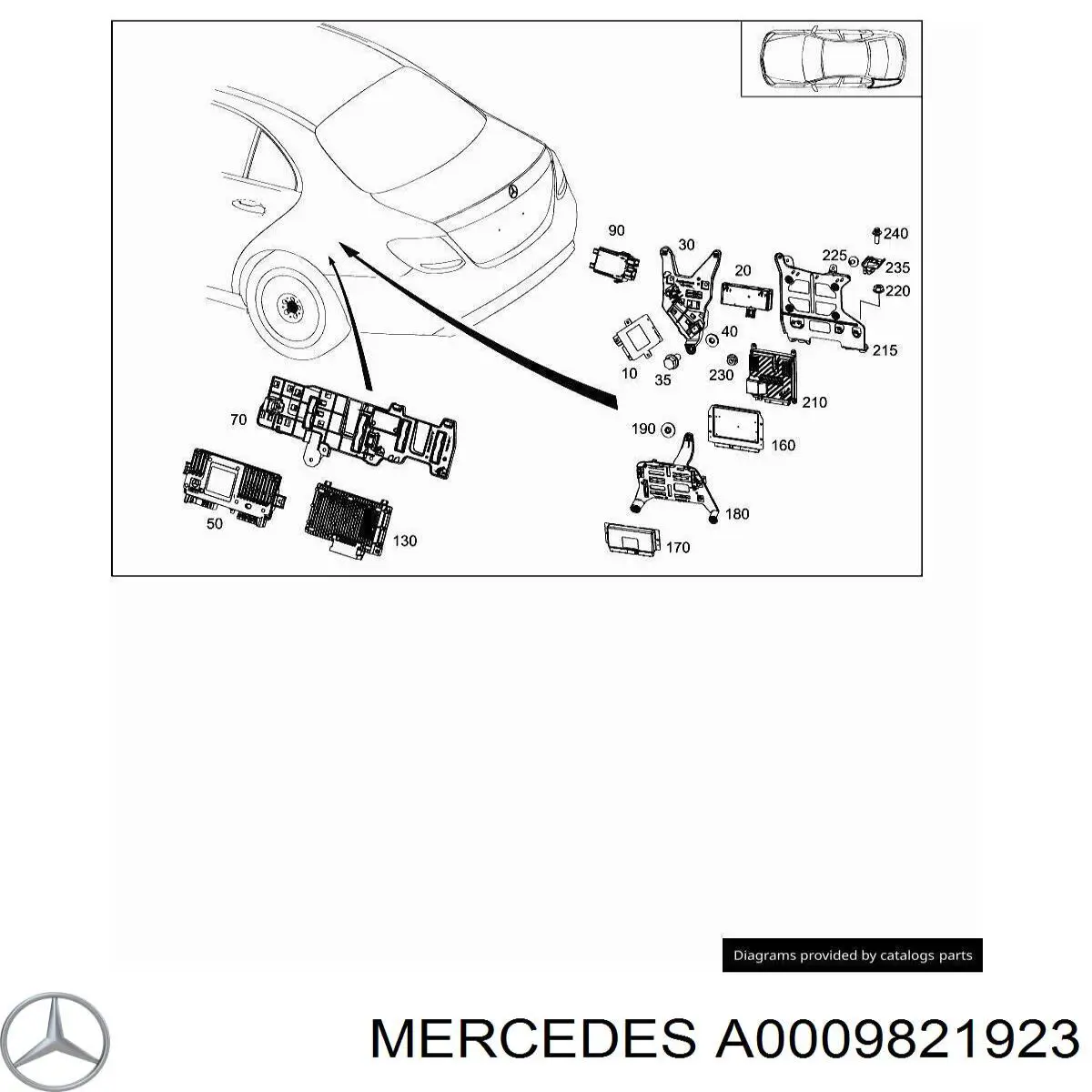  Mercedes A0009821923 ціна, від 25.34 USD
