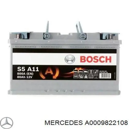 Акумуляторна батарея, АКБ A0009822108 Mercedes