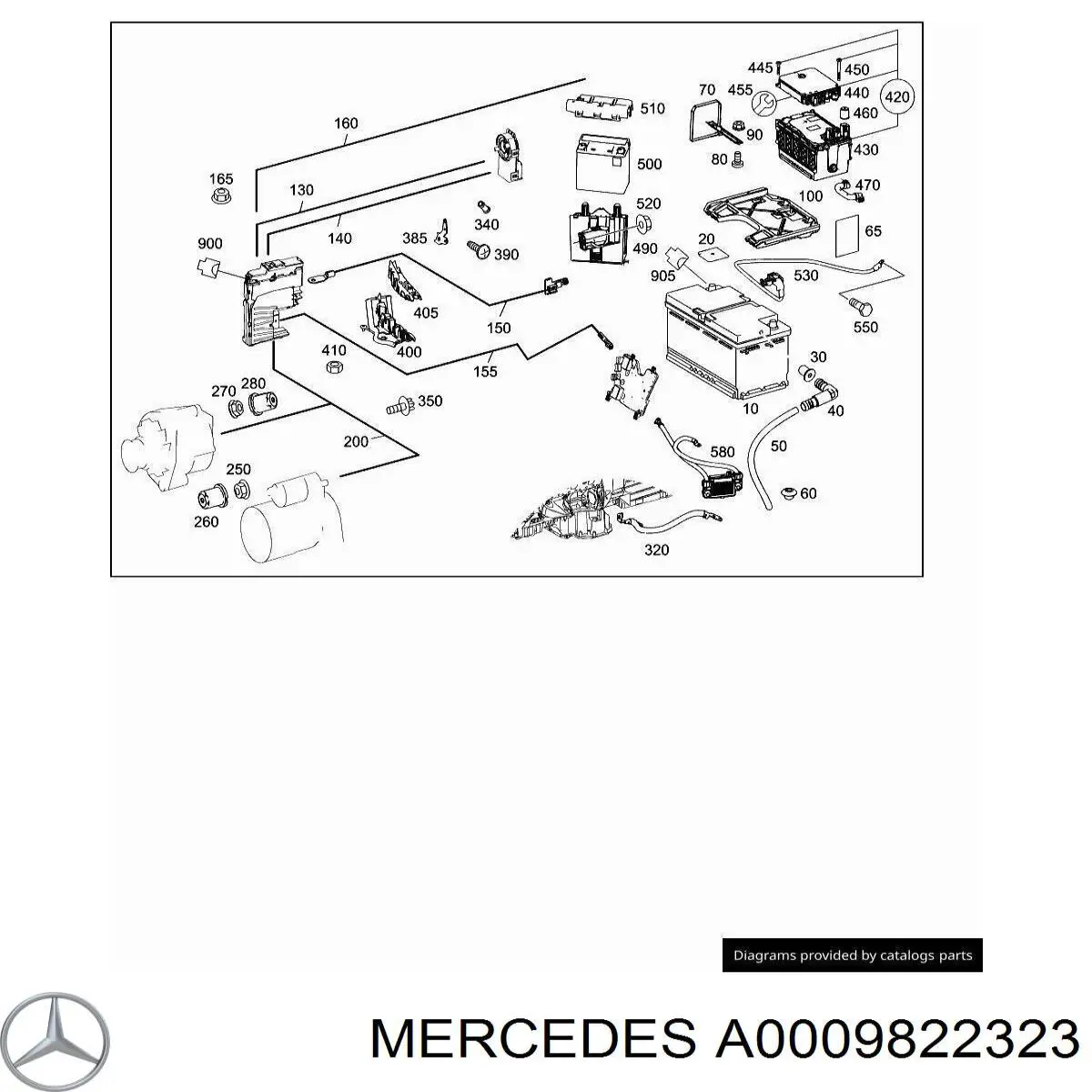 A0009822323 Mercedes 