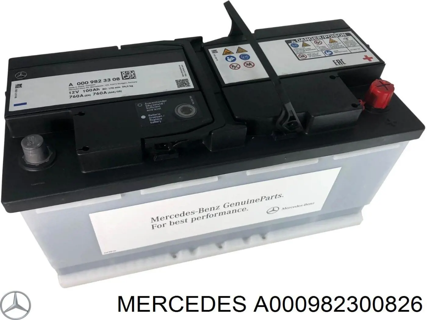 Акумуляторна батарея, АКБ A000982300826 Mercedes