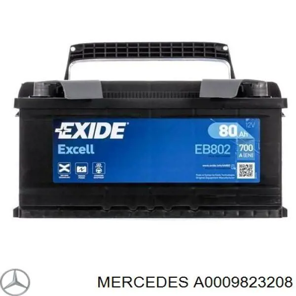 Купити A0009823208 Mercedes Автомобільна батарея