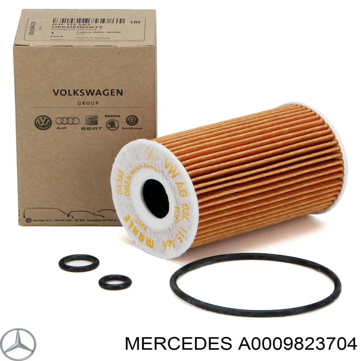 Акумуляторна батарея, АКБ Mercedes A0009823704