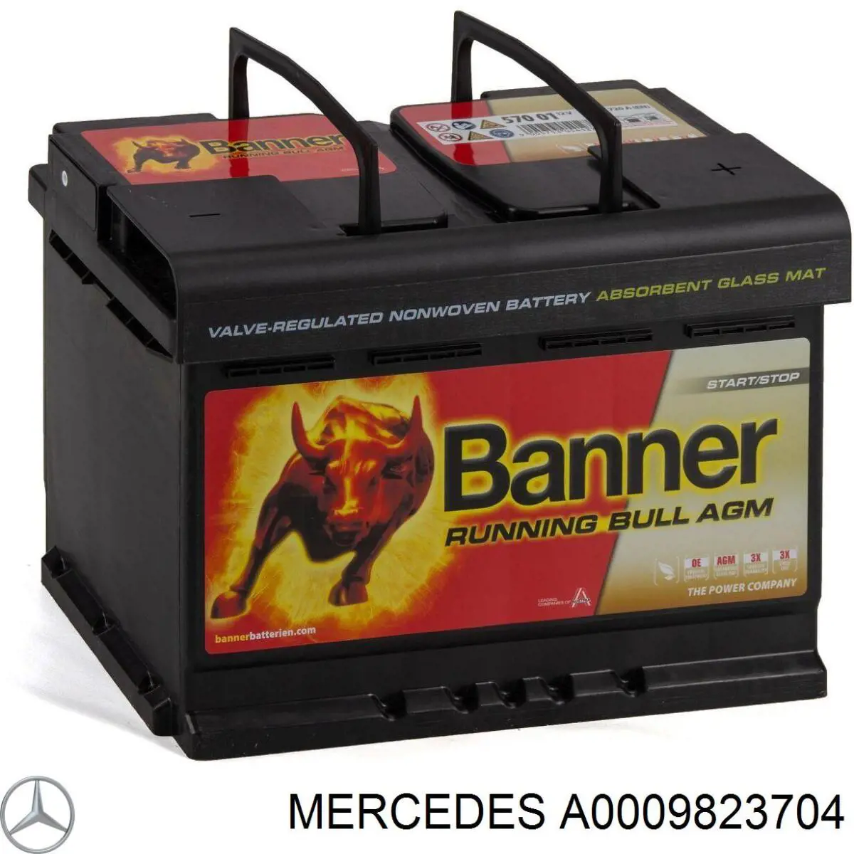 Акумуляторна батарея, АКБ A0009823704 Mercedes
