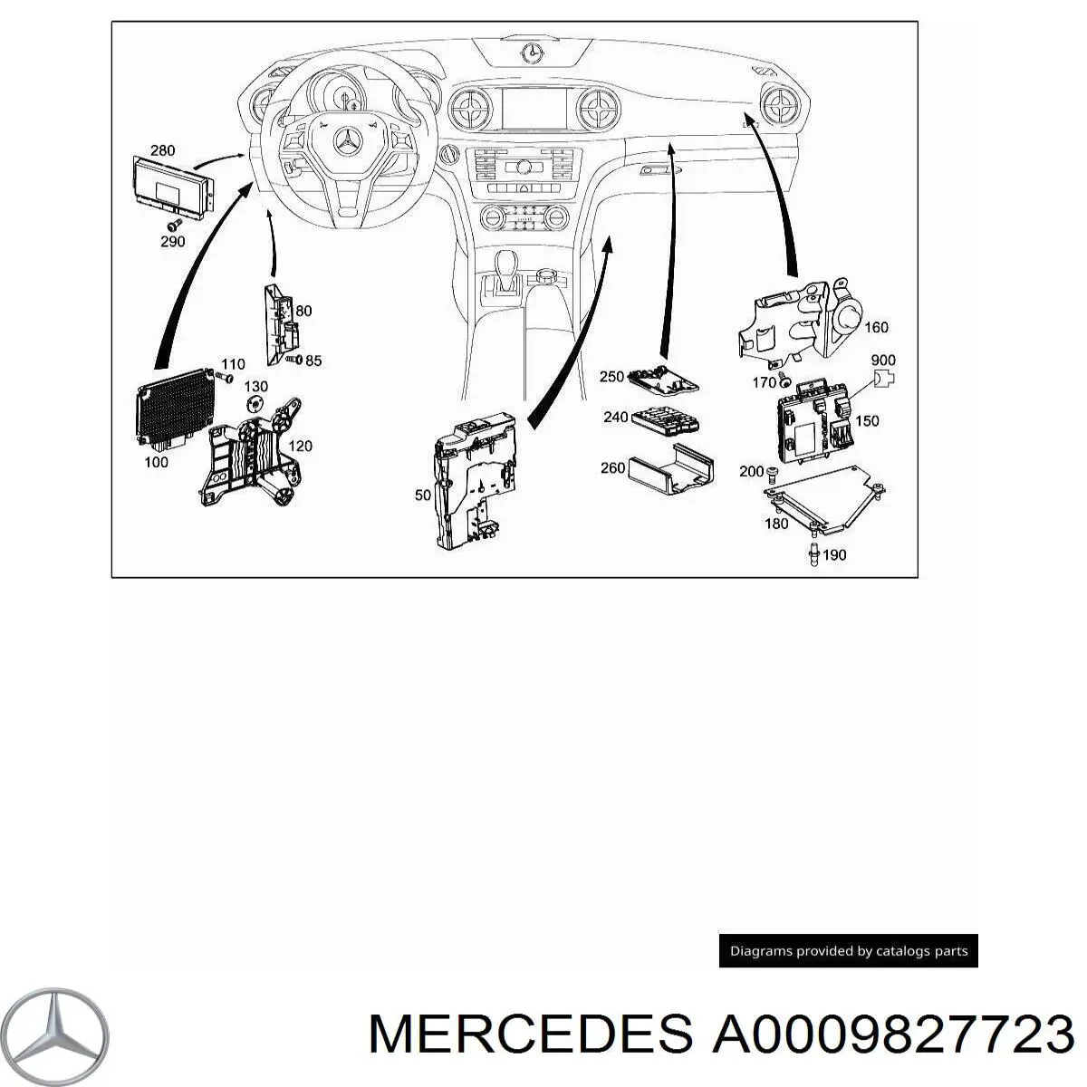 Купити A0009827723 Mercedes Реле протитуманної фари