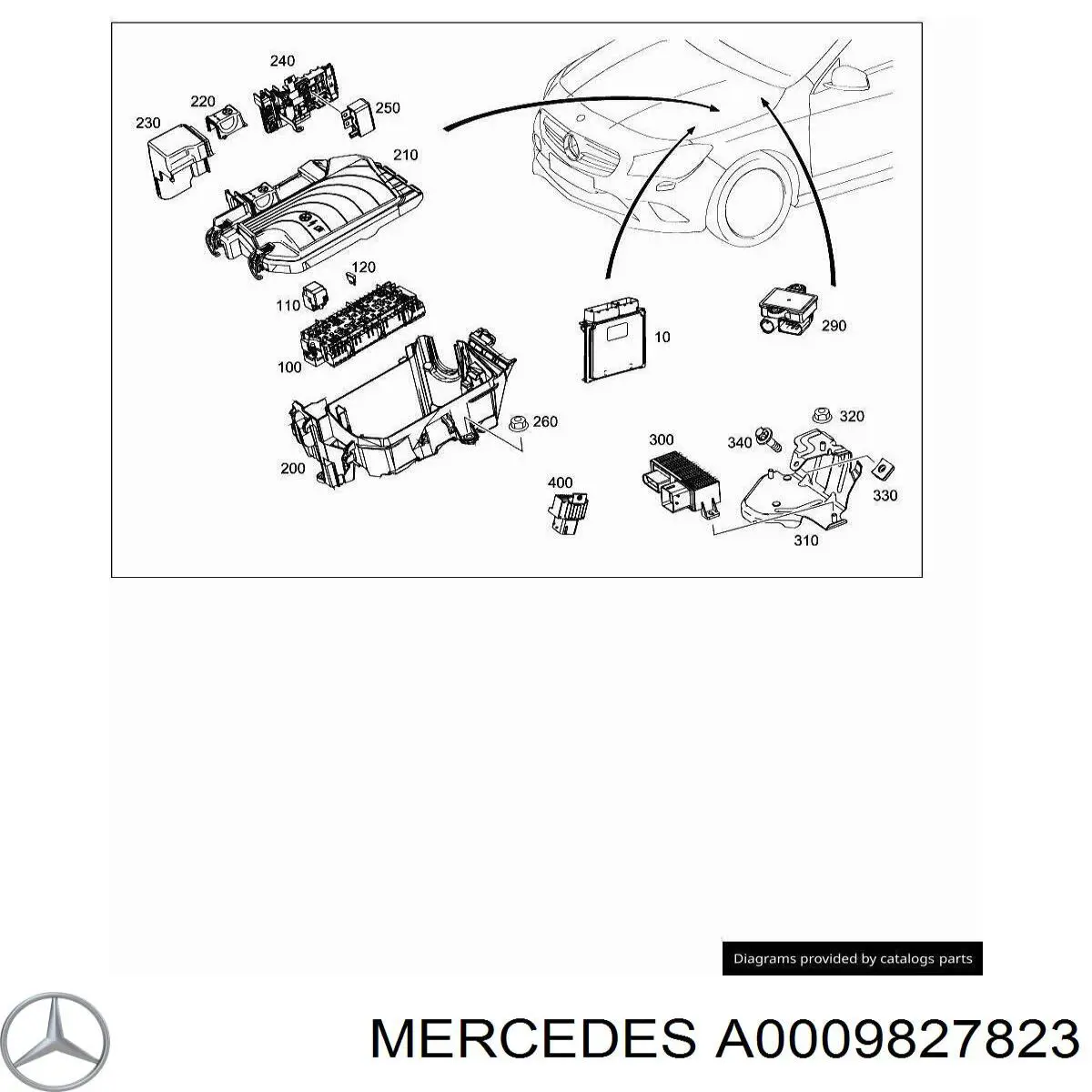 Купити A0009827823 Mercedes Реле електричне багатофункціональне