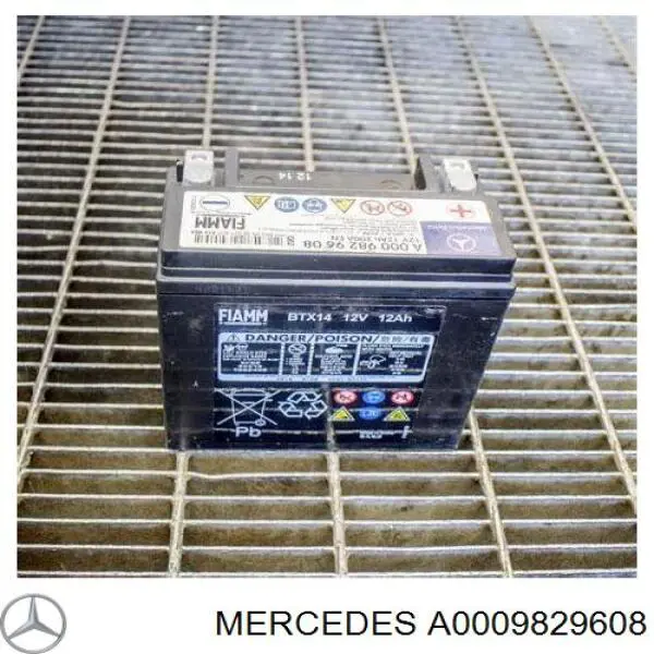 A0009829608 Mercedes акумуляторна батарея, акб