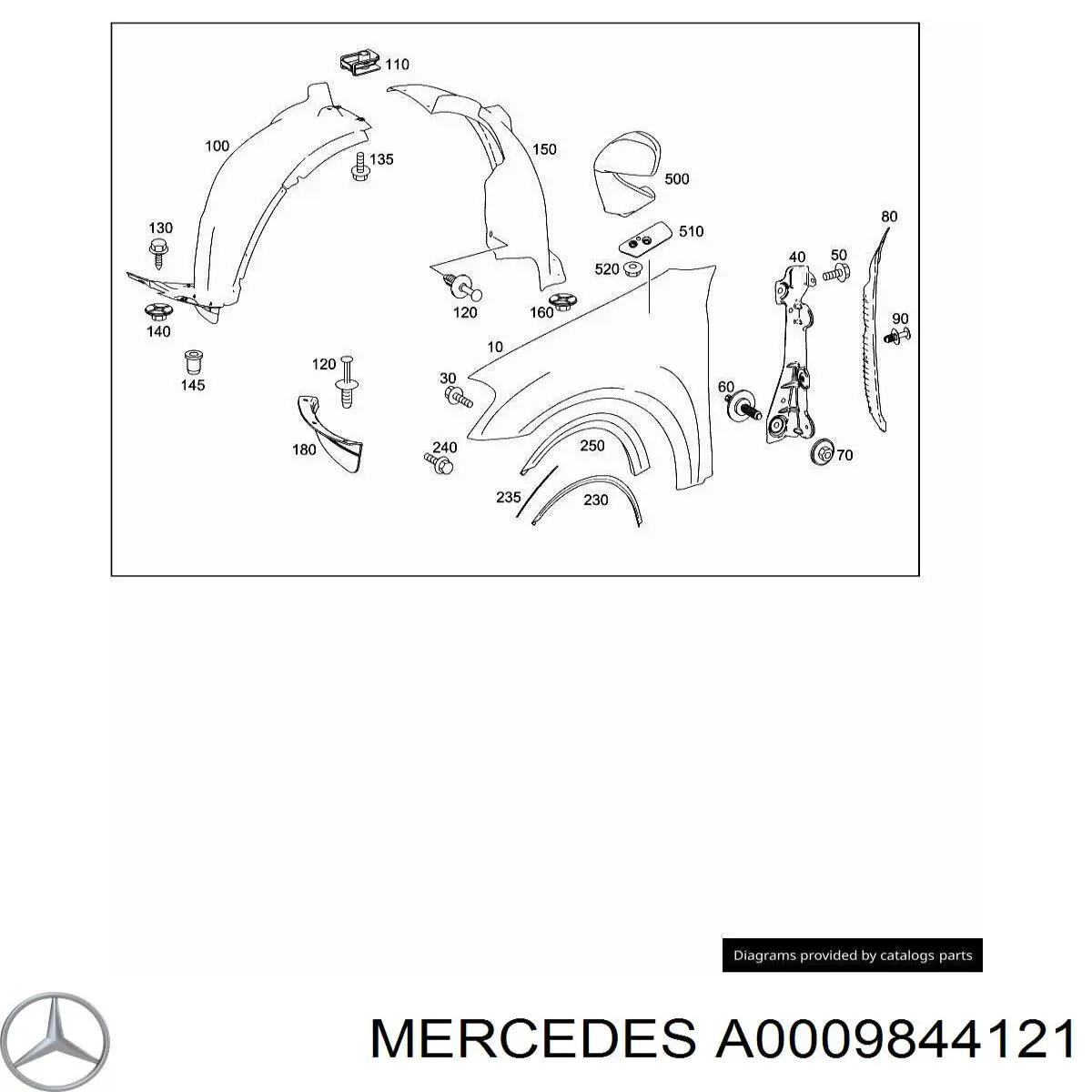  0009844121 Mercedes