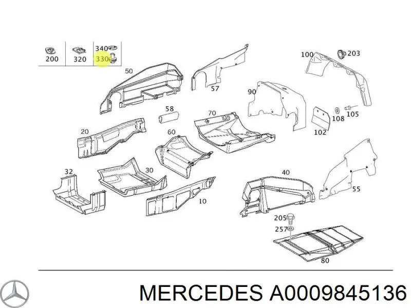 A0009845136 Mercedes 