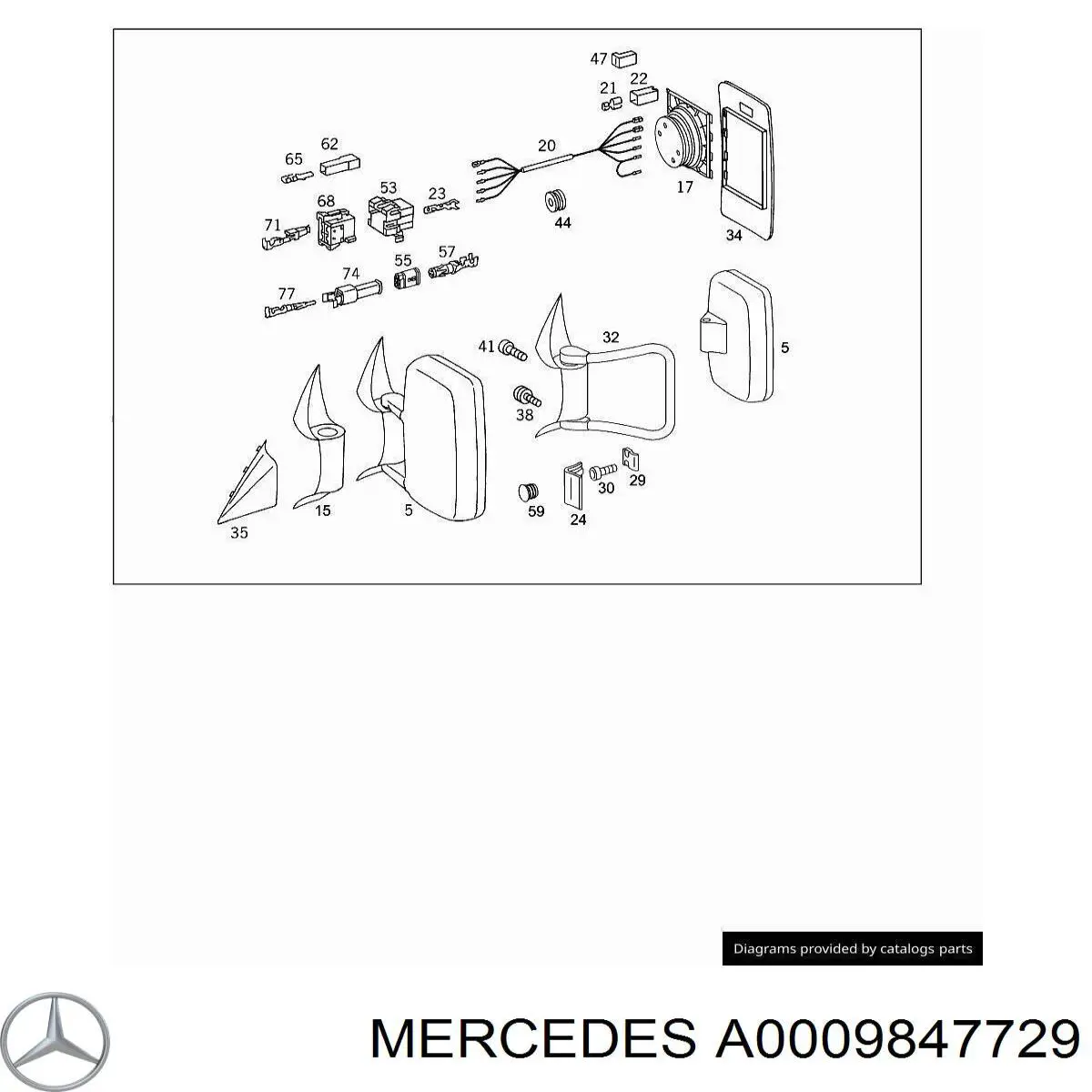  0009847729 Mercedes