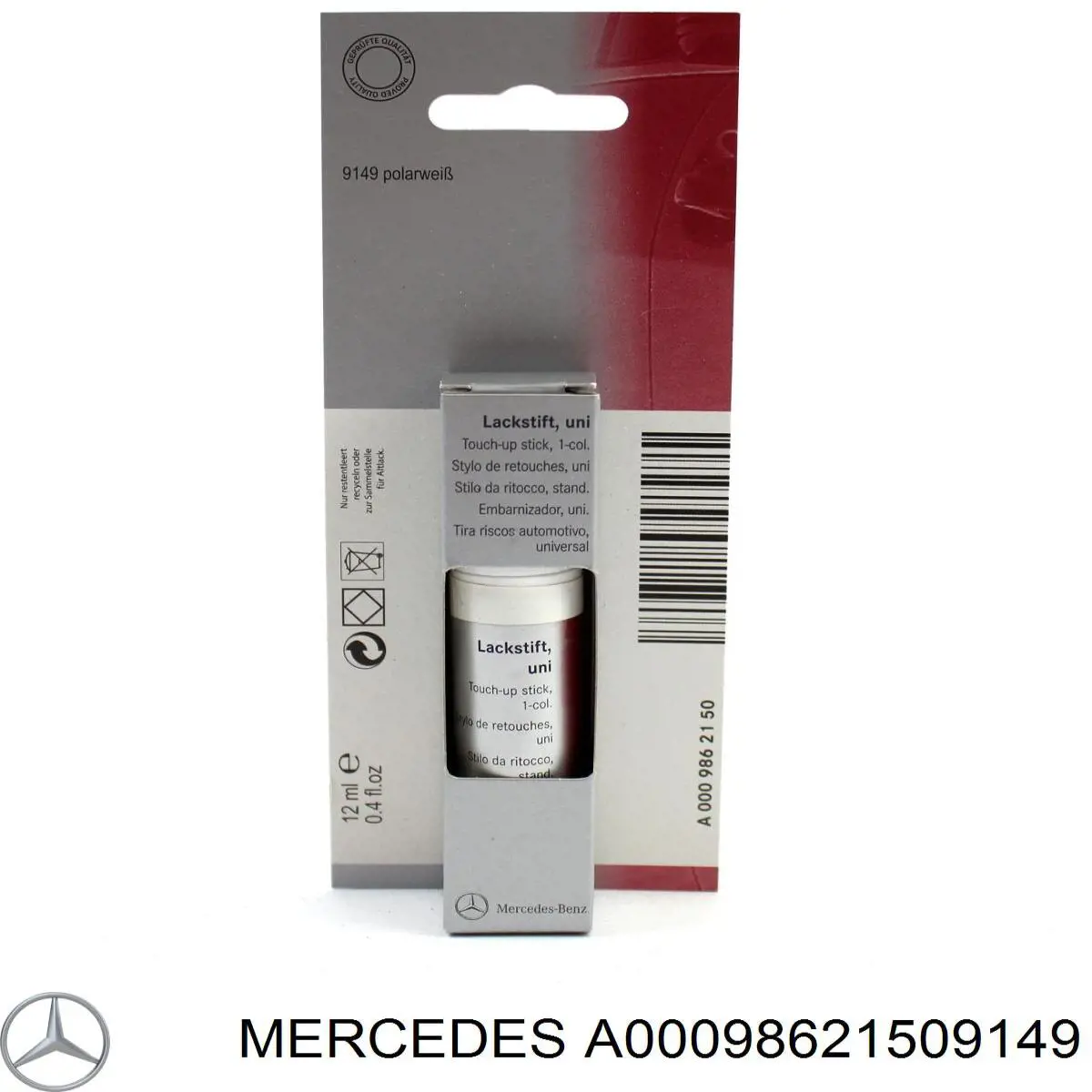Підфарбовувач (олівець) A00098621509149 Mercedes