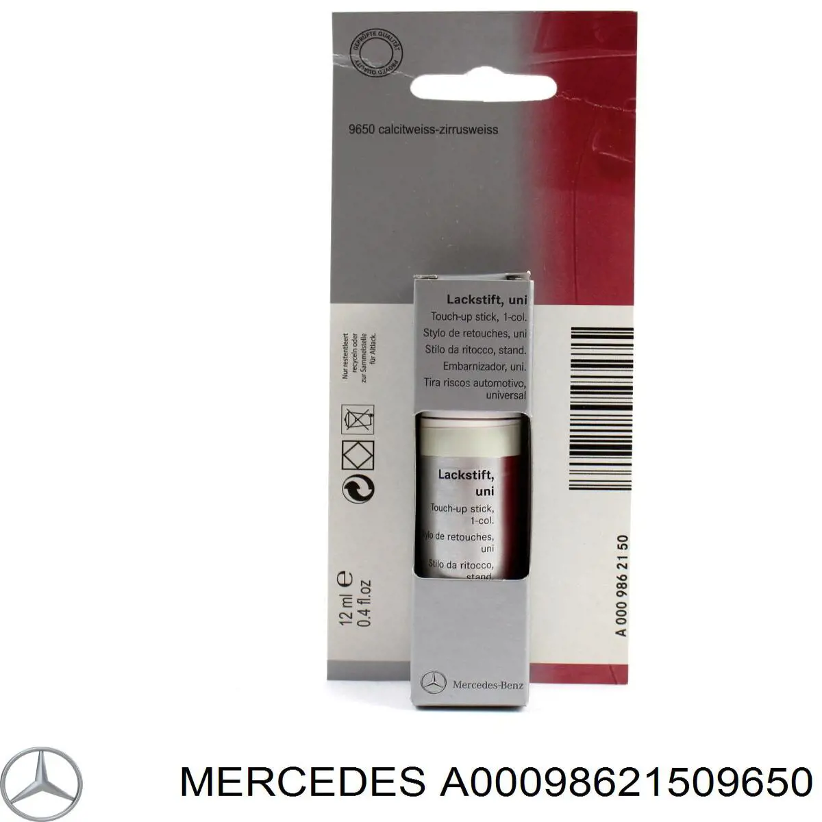 Підфарбовувач (олівець) A00098621509650 Mercedes