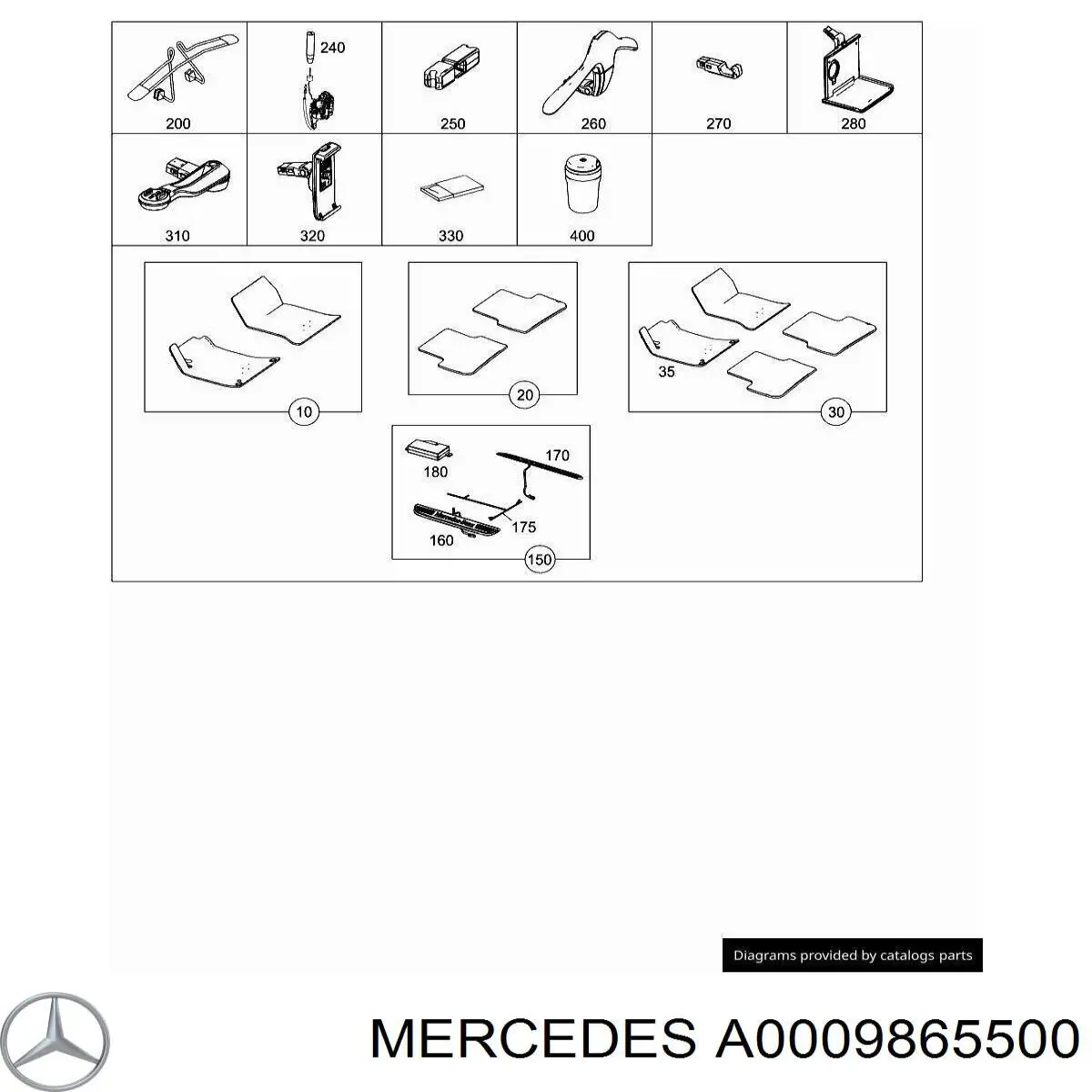  0009865500 Mercedes