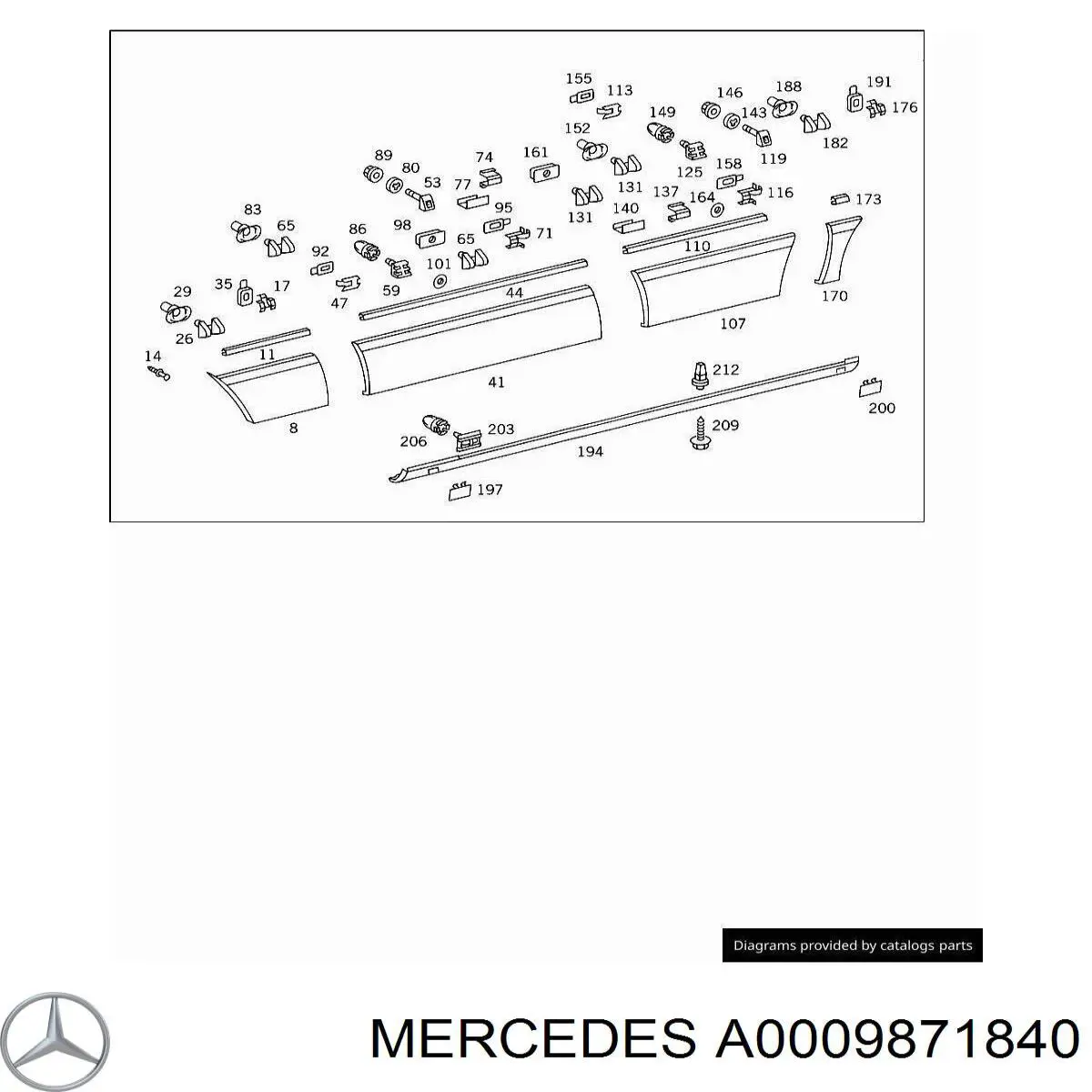Купити A0009871840 Mercedes 