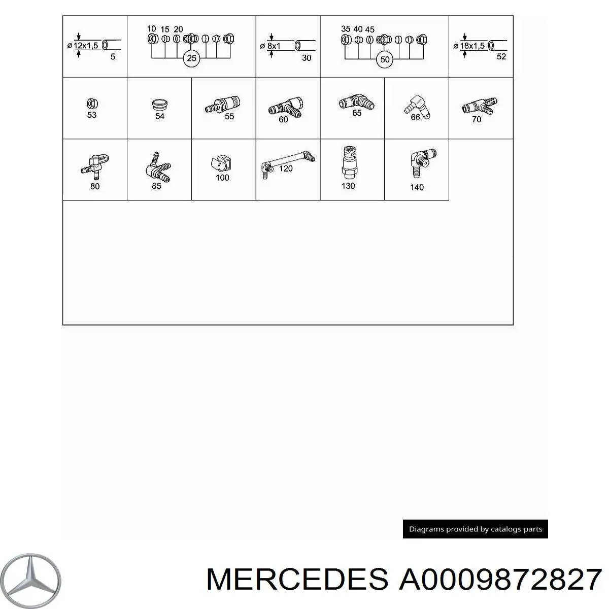 Трубка гальмівної системи, бухта Mercedes A0109975982 ціна, від 3.46 USD