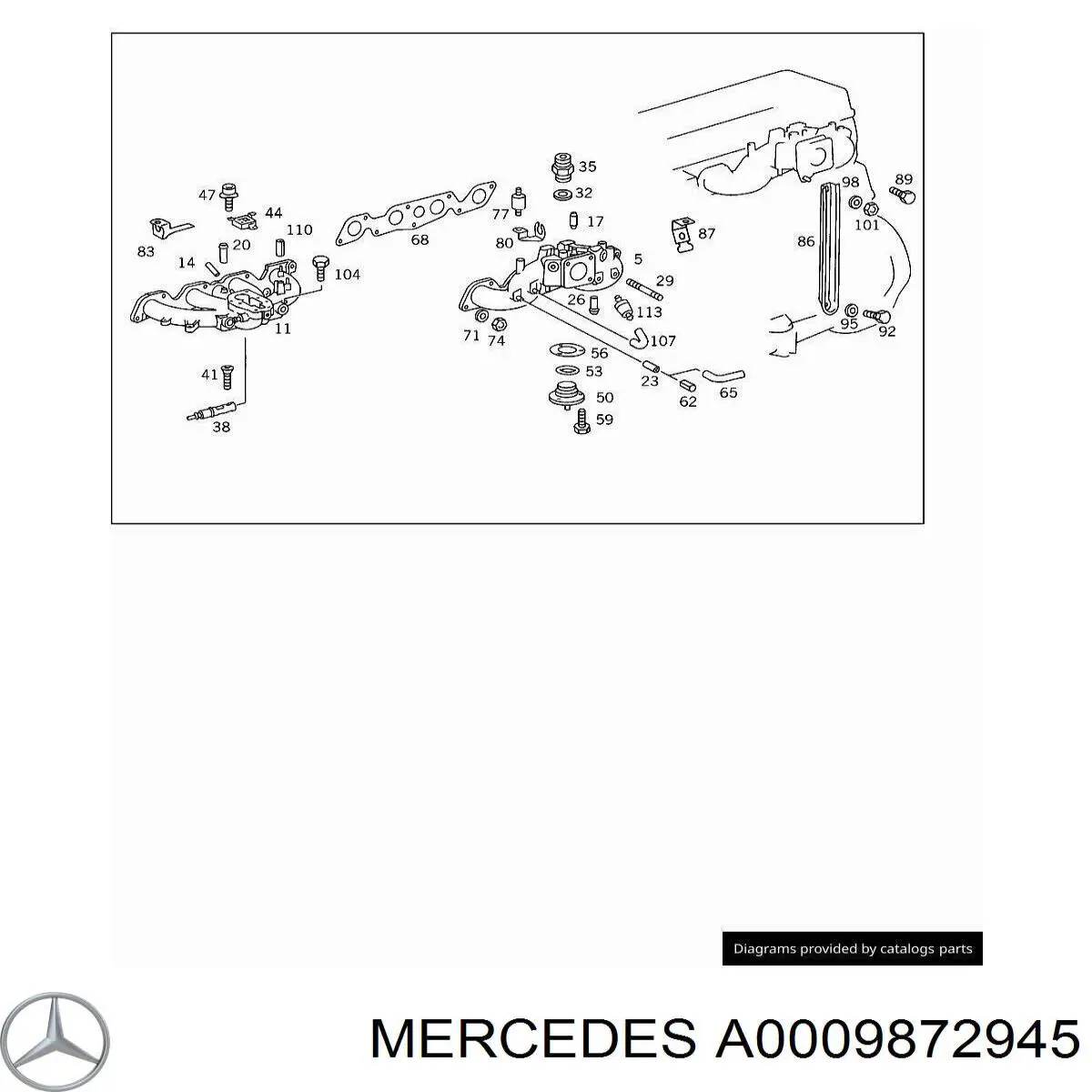Купити A0009872945 Mercedes 
