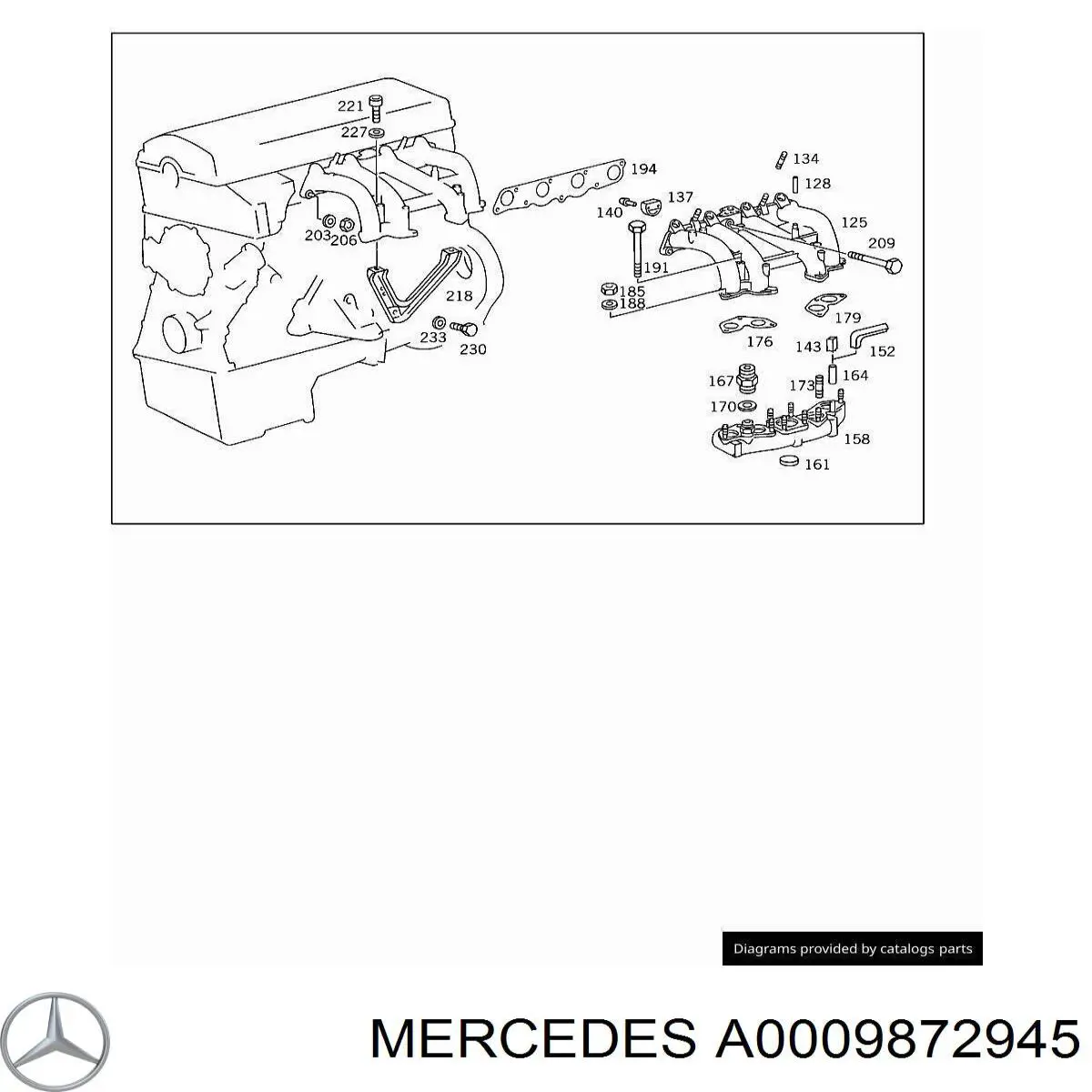  Mercedes A0009872945 ціна, від 10.12 USD