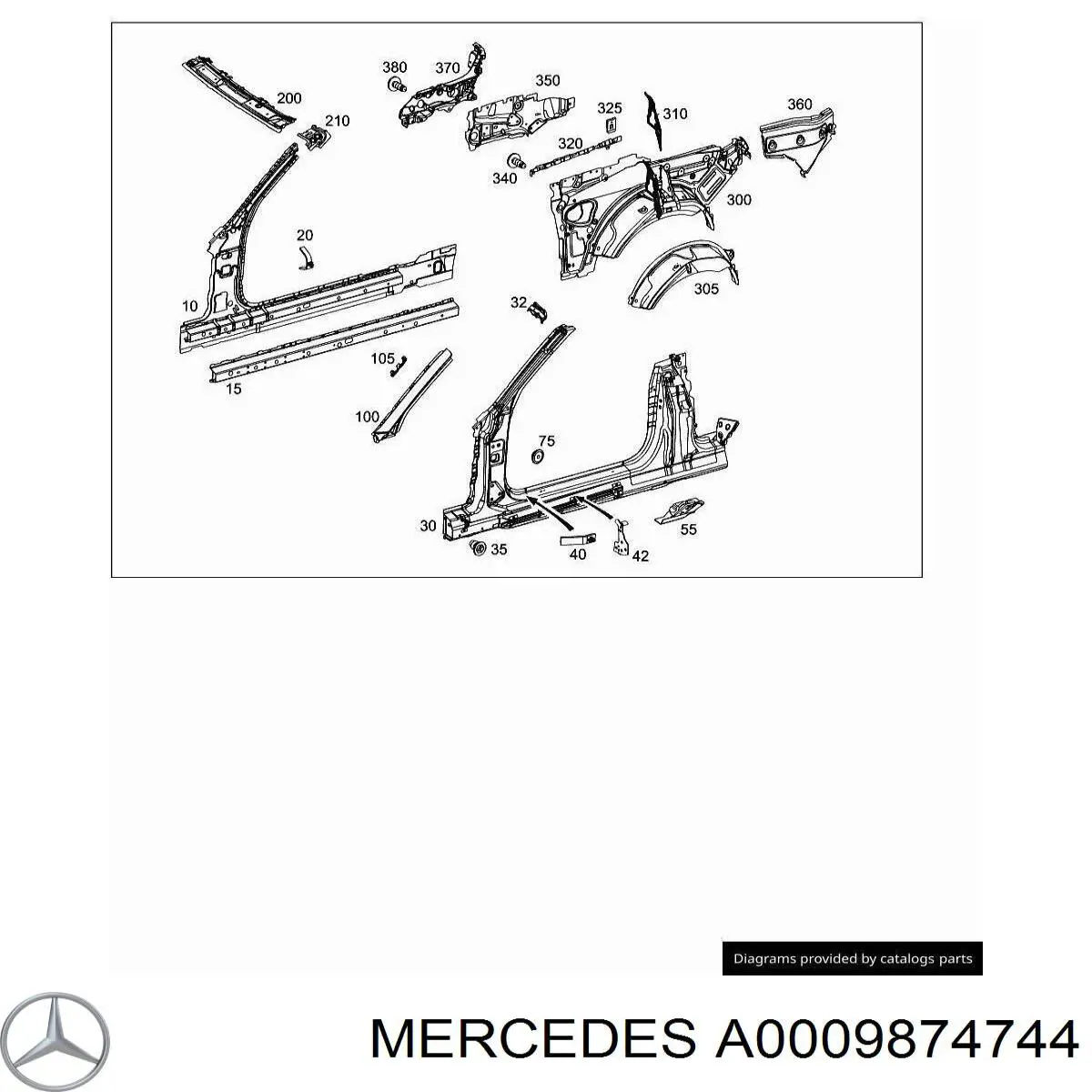 A0009874744 Mercedes 
