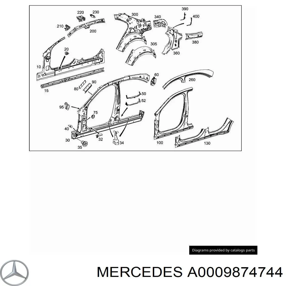 Купити A0009874744 Mercedes 