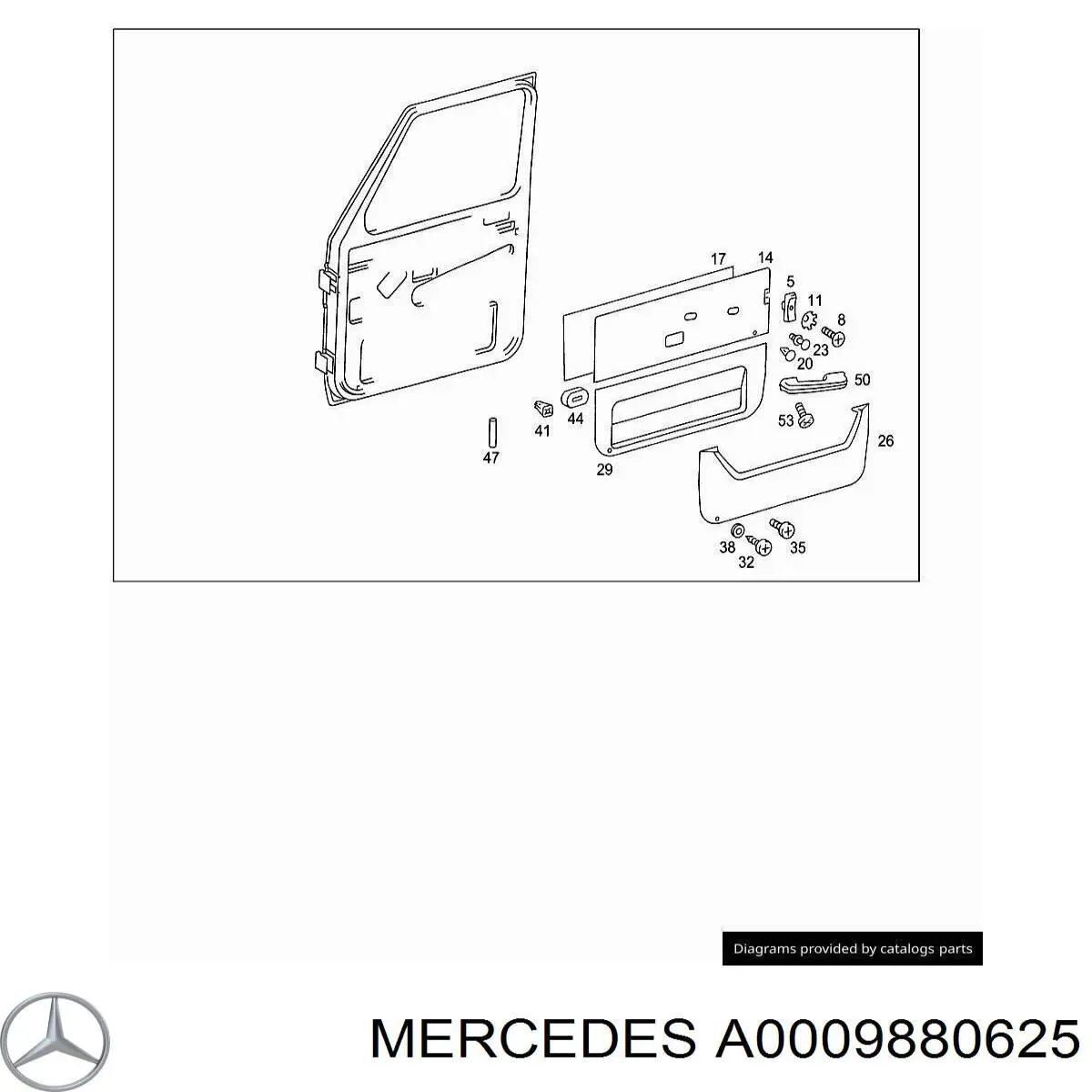  Mercedes A0009880625 ціна, від 5.40 USD