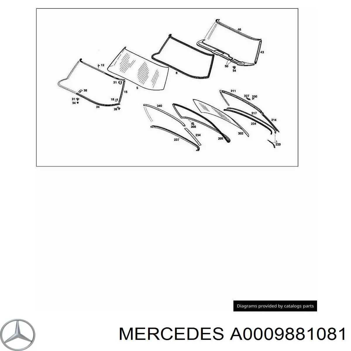  Mercedes A0009881081 ціна, від 0.44 USD