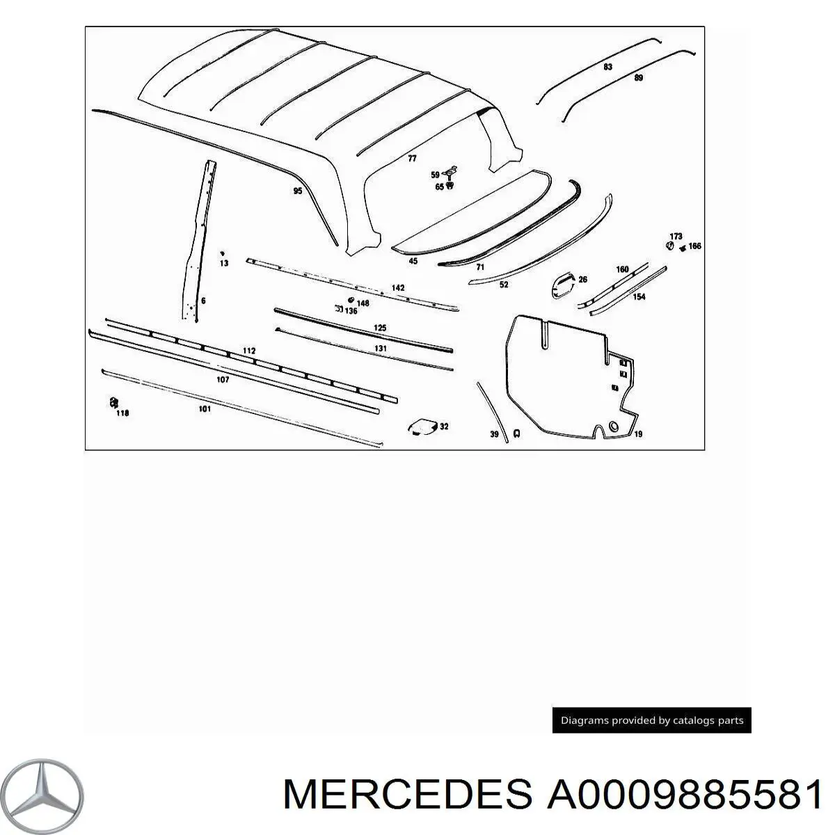  Mercedes A0009885581 ціна, від 0.69 USD