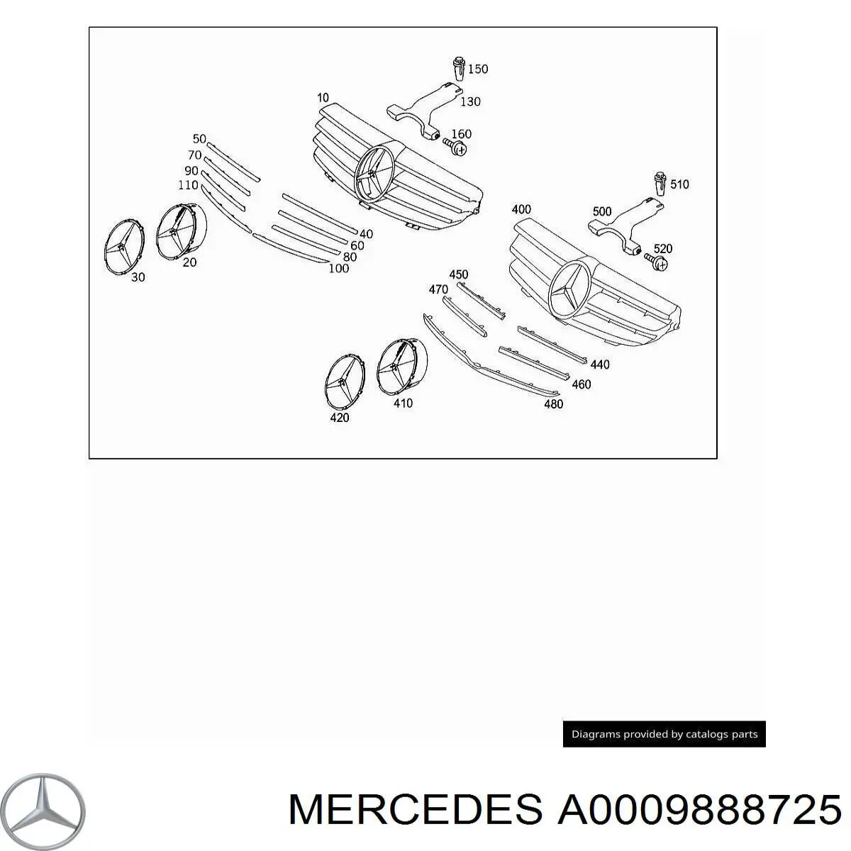  0009888725 Mercedes