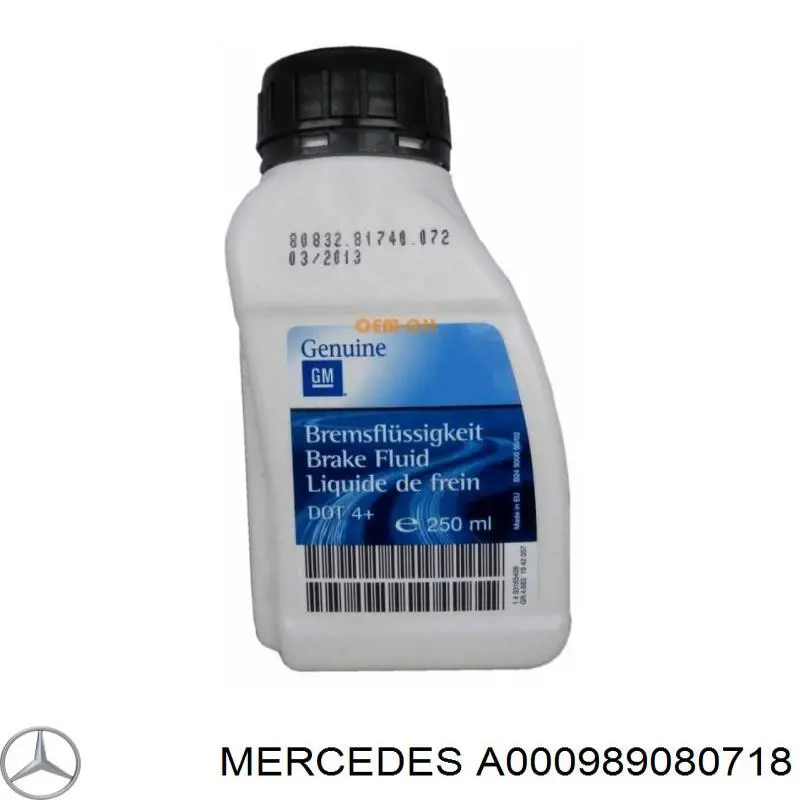 Рідина гальмівна Mercedes A000989080718 ціна, від 35.22 USD