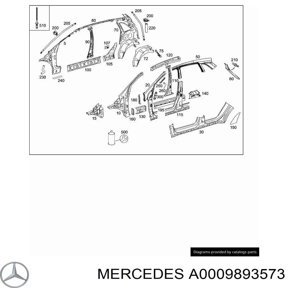 Купити A000989357309 Mercedes 