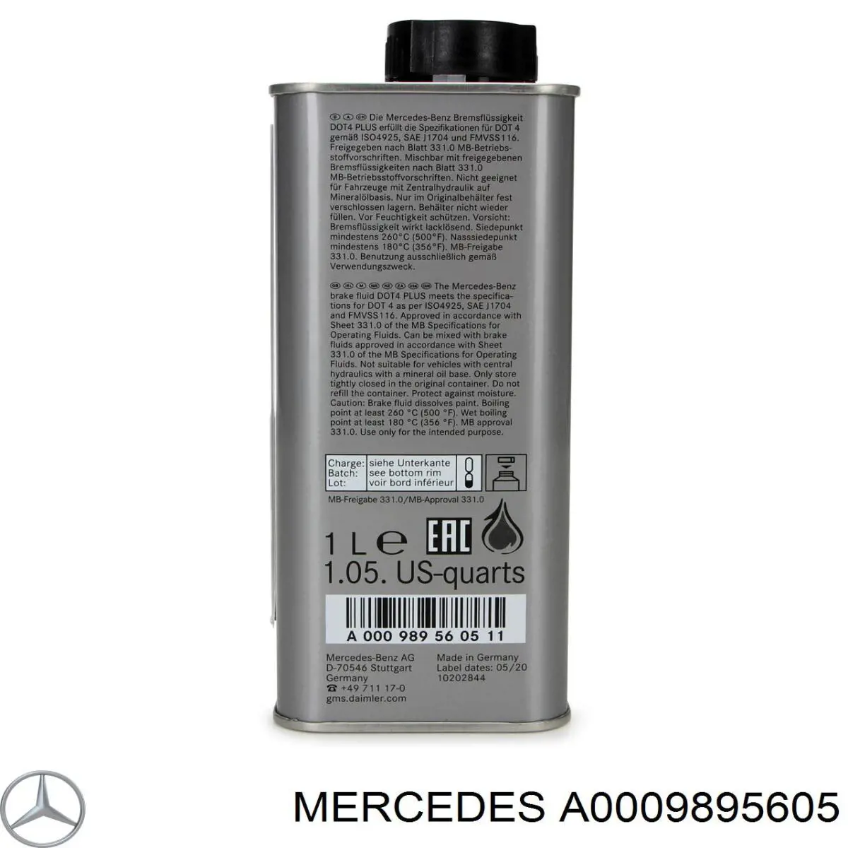  A0009895605 Mercedes