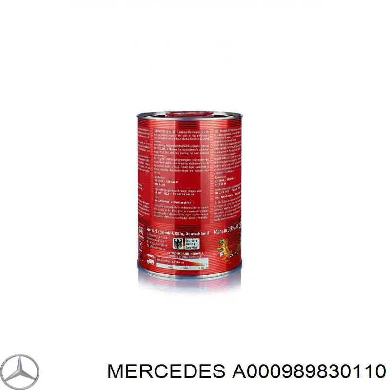 Купити A000989830110 Mercedes Масло