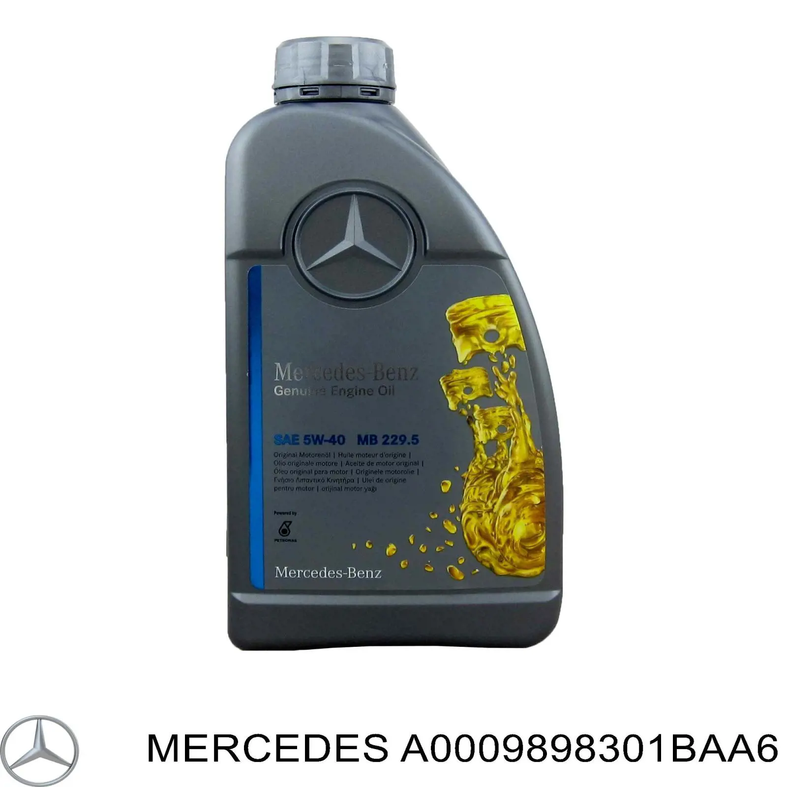 Масло моторне A0009898301BAA6 Mercedes