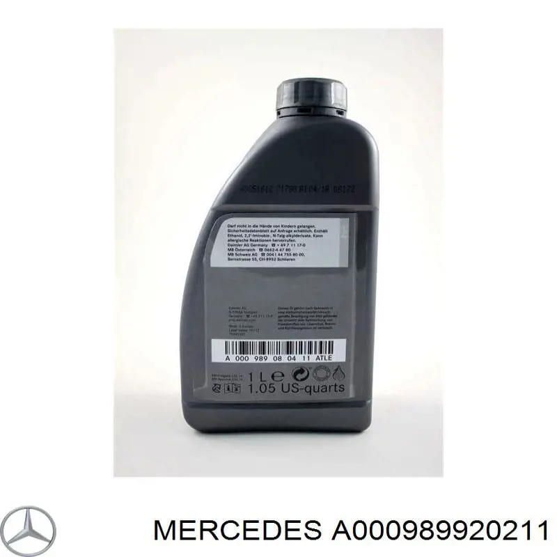 Олива Mercedes A000989920211 ціна, від 14.73 USD