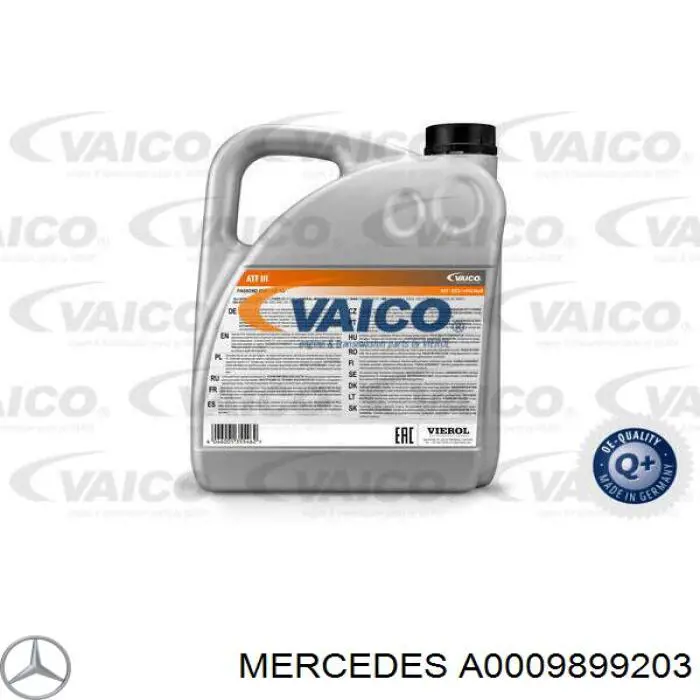 A0009899203 Mercedes масло трансмісії