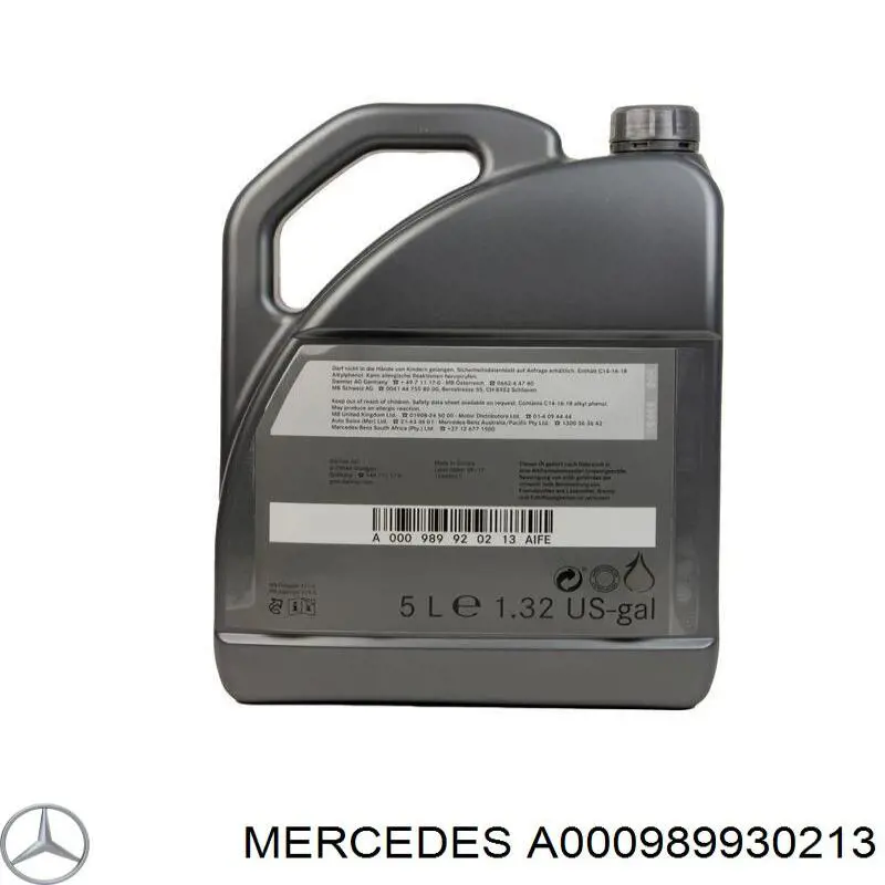 Моторне масло A000989930213 Mercedes