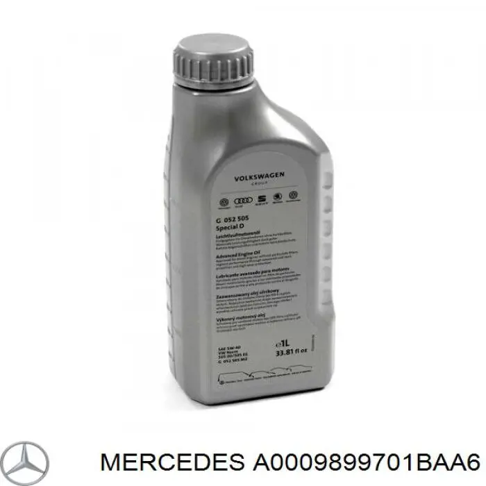 A0009899701BAA6 Mercedes Масло двигуна