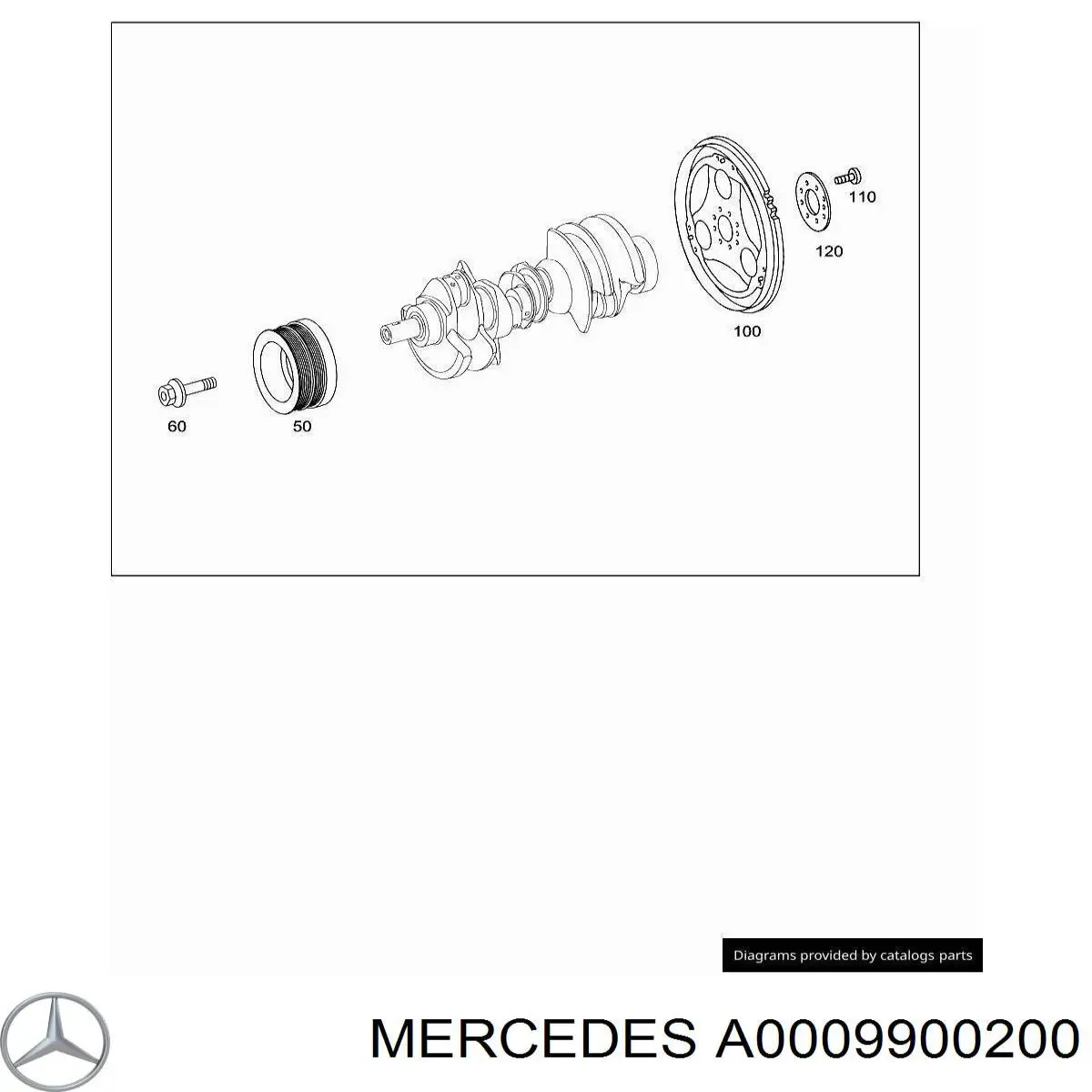 Болт колінвалу Mercedes A0009900200 ціна, від 63.35 USD