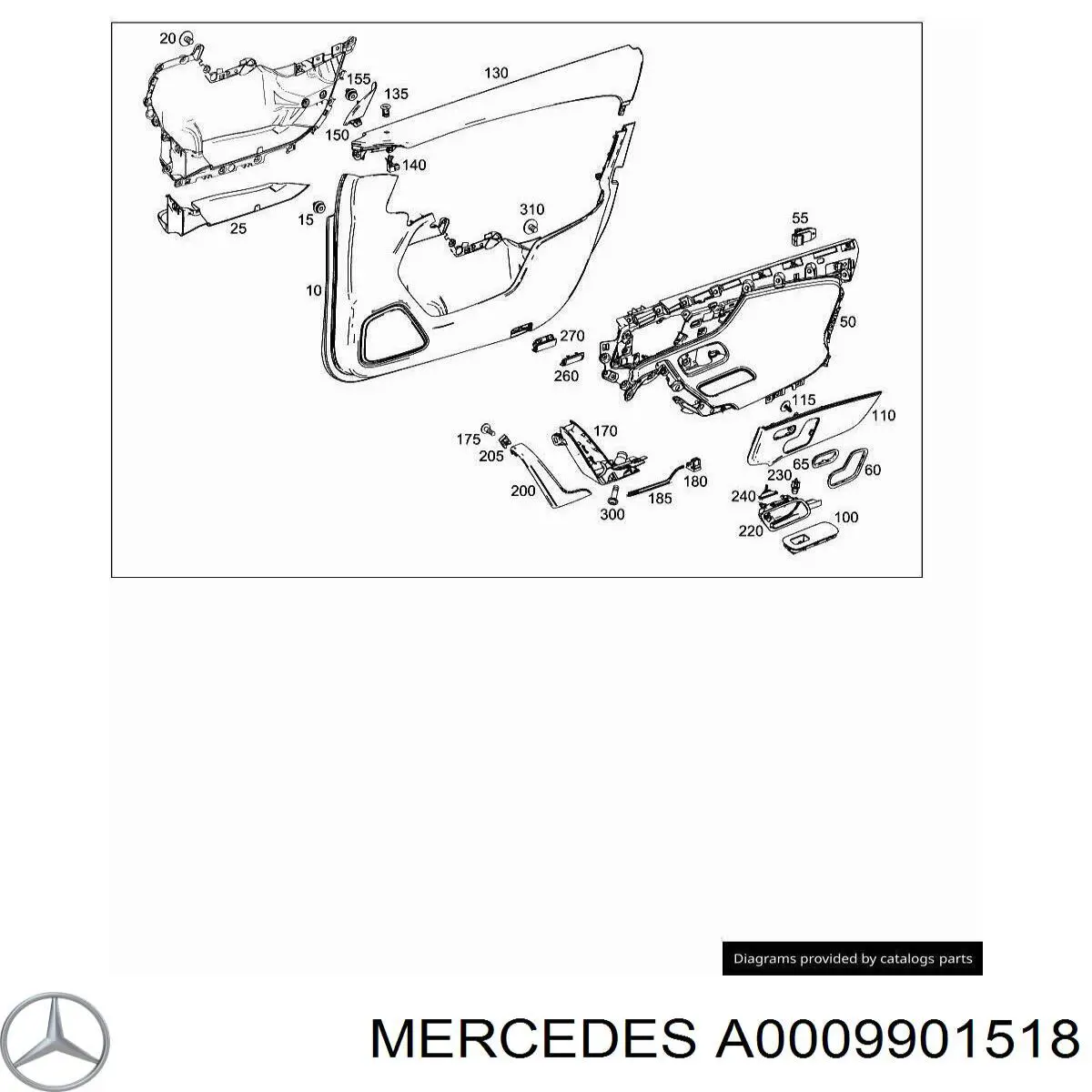  Mercedes A0009901518 ціна, від 1.76 USD