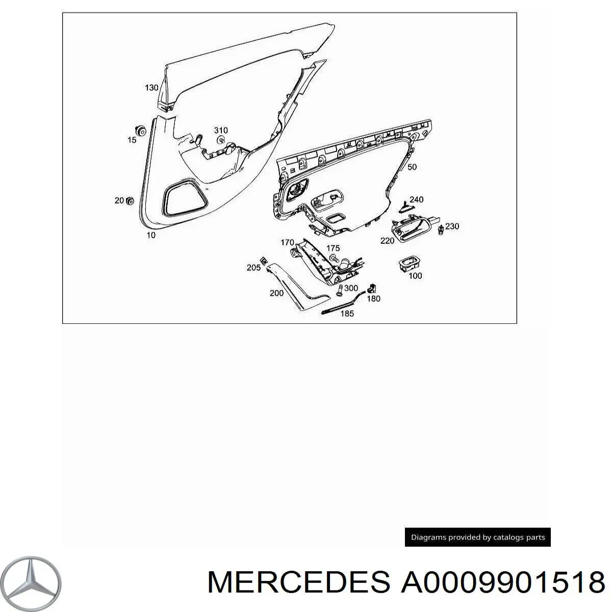 A0009901518 Mercedes 