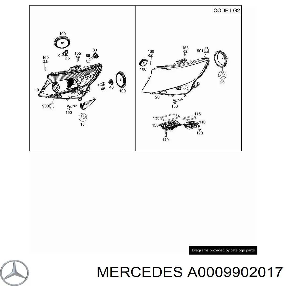  Mercedes A0009902017 ціна, від 6.41 USD