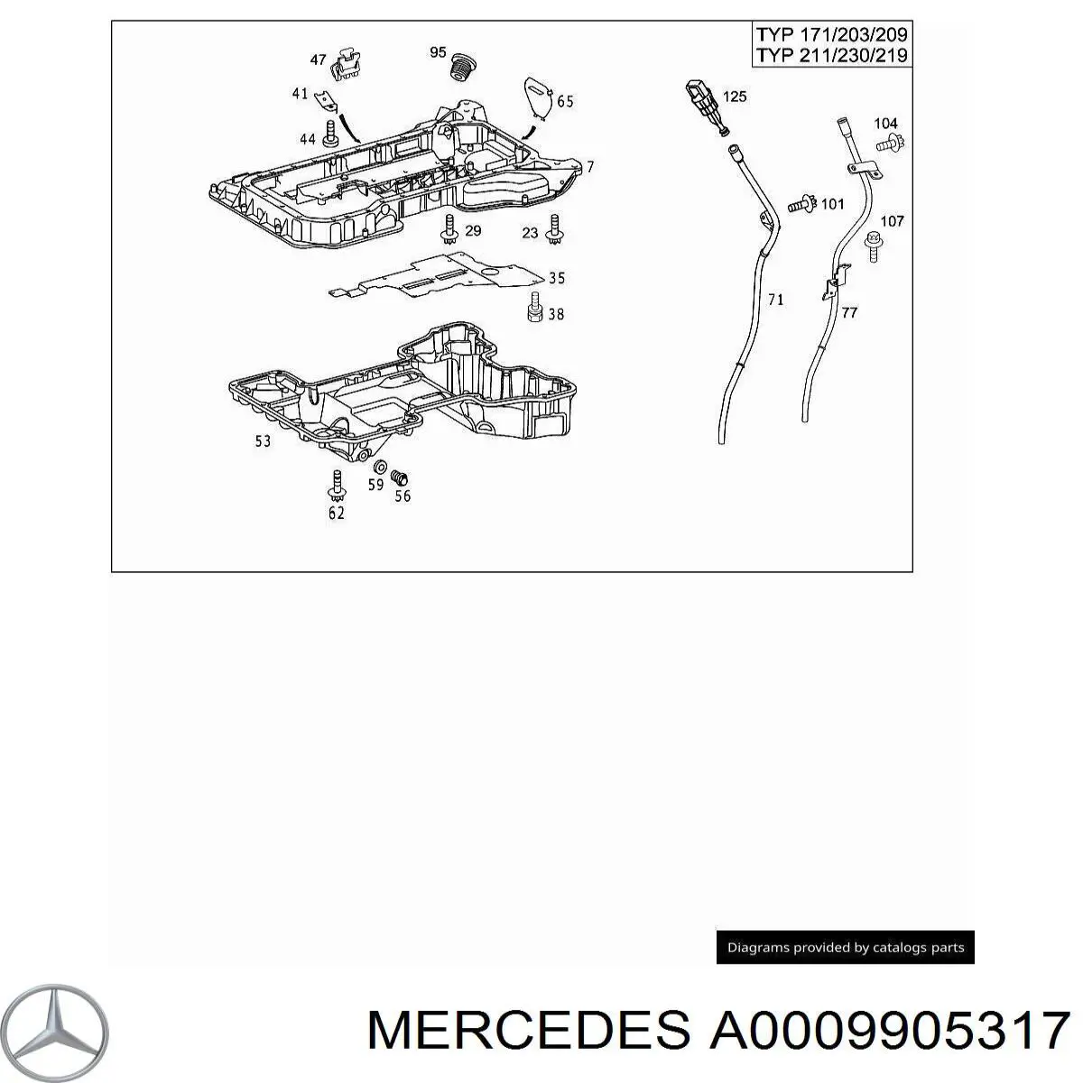 Пробка піддона двигуна Mercedes A0009905317 ціна, від 6.69 USD