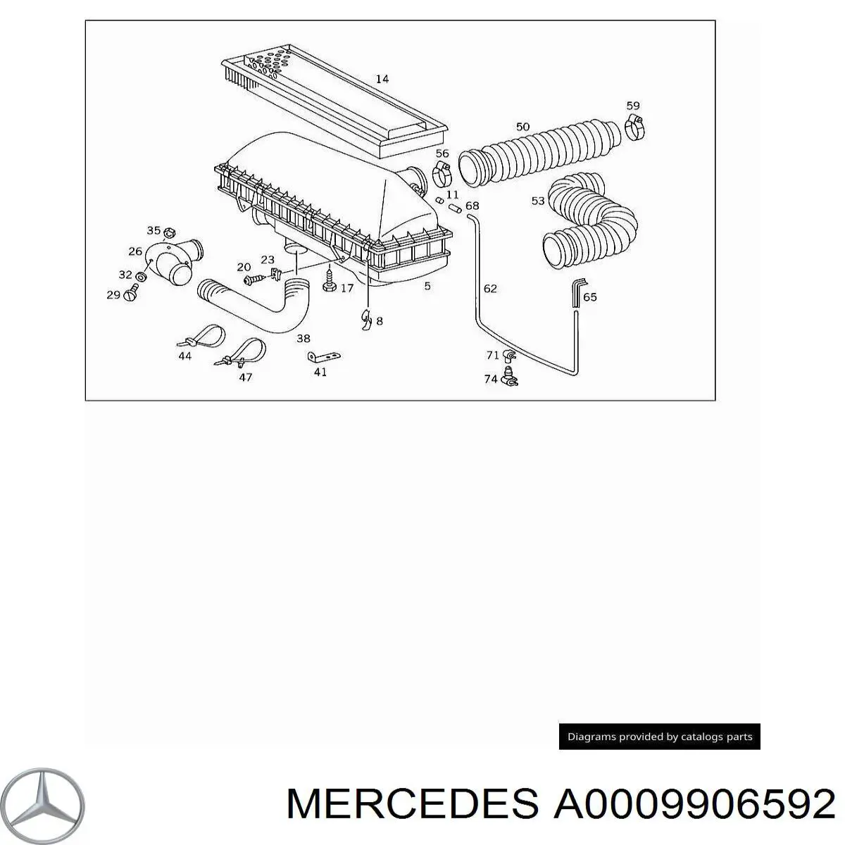 Кліпса решітки радіатора охолодження на BMW 5 (E39)