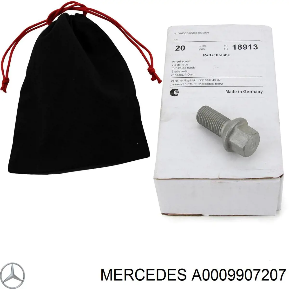 Купити A0009907207 Mercedes Колісний болт