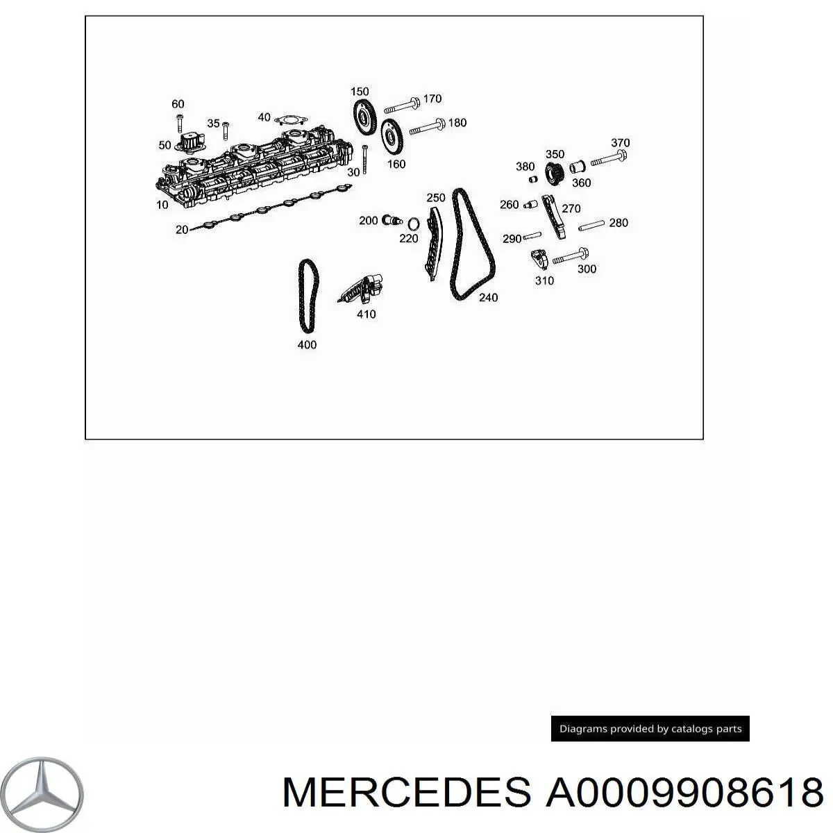 Болт ліжка розподвалу A0009908618 Mercedes