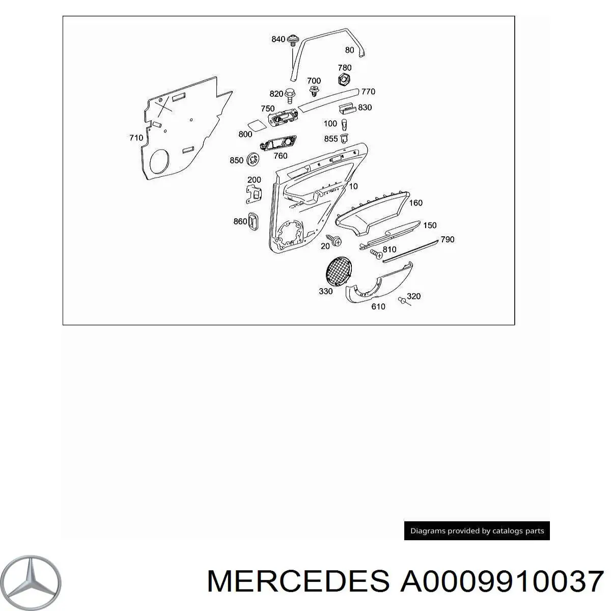 Купити A0009910037 Mercedes 