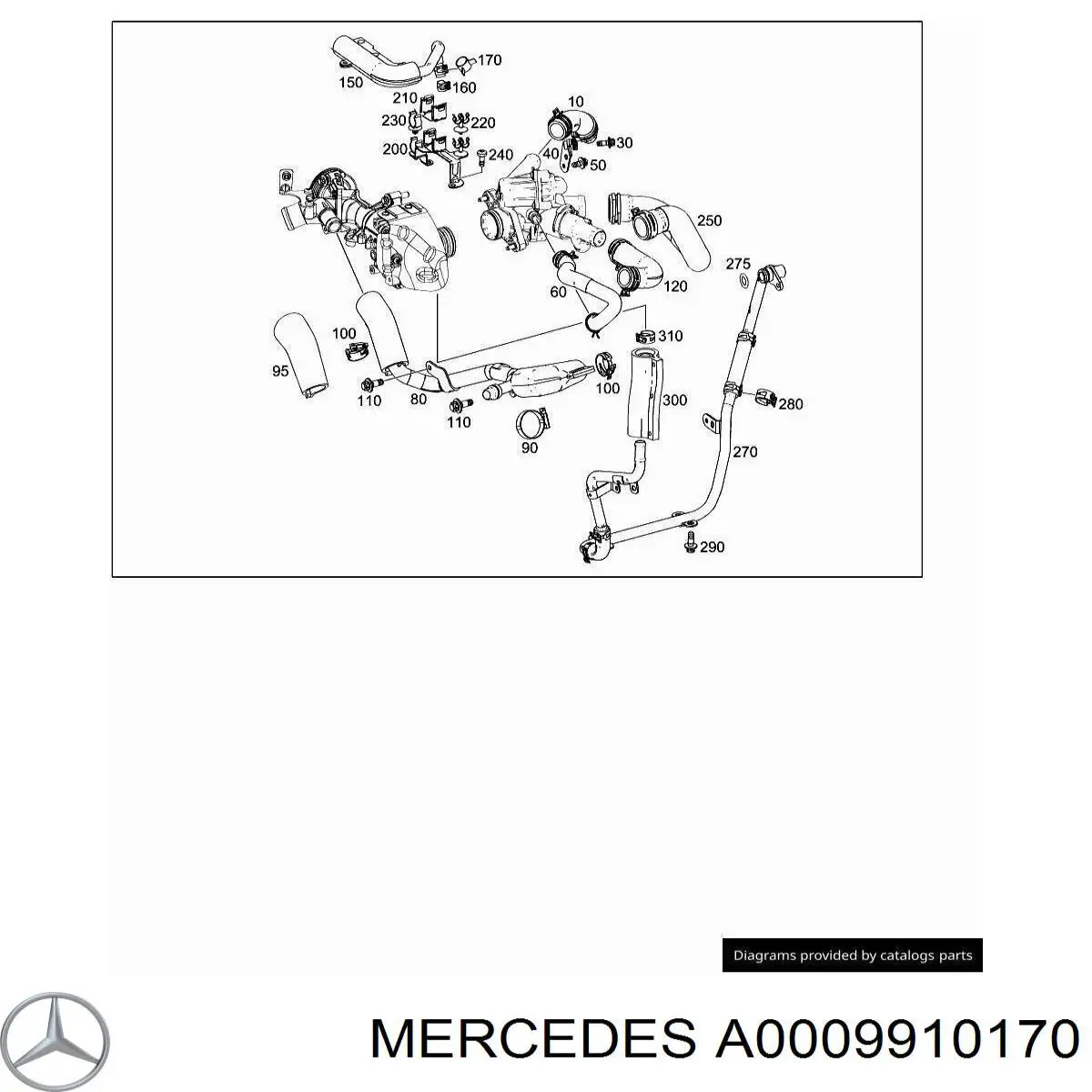 Купити A0009910170 Mercedes Пружинні затиски