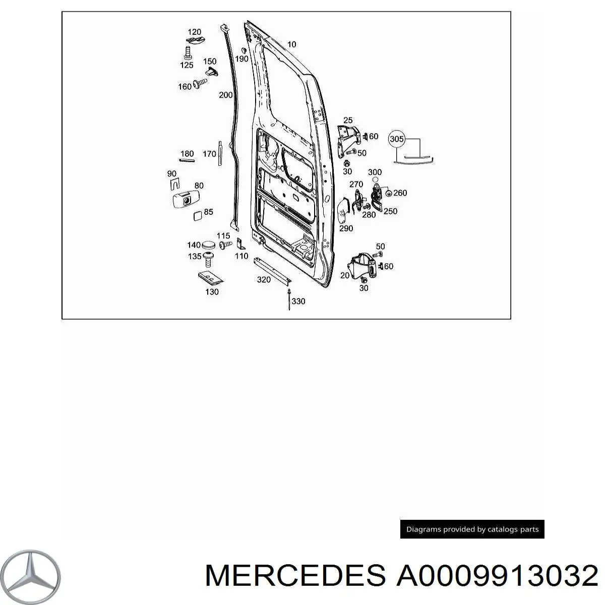 A0009913032 Mercedes 