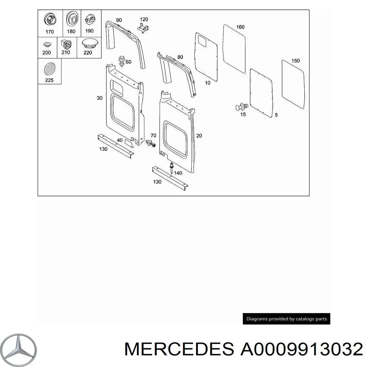 Купити A0009913032 Mercedes 