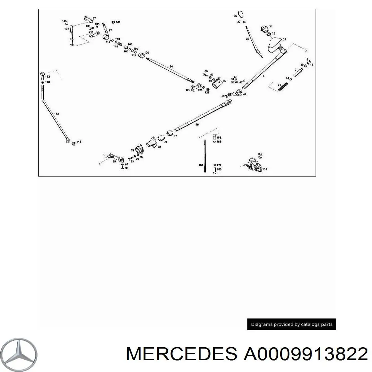 A0009913822 Mercedes 