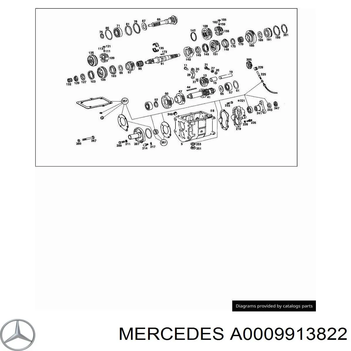 Купити A0009913822 Mercedes 