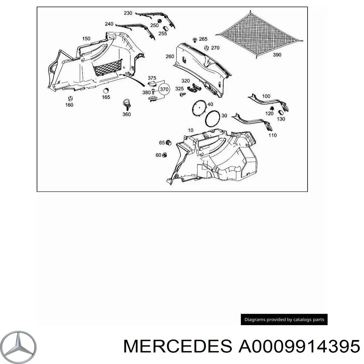  Mercedes A0009914395 ціна, від 1.81 USD